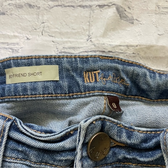 Kut from the Kloth Light Wash Boyfriend Jean Shorts - Picture 4 of 4